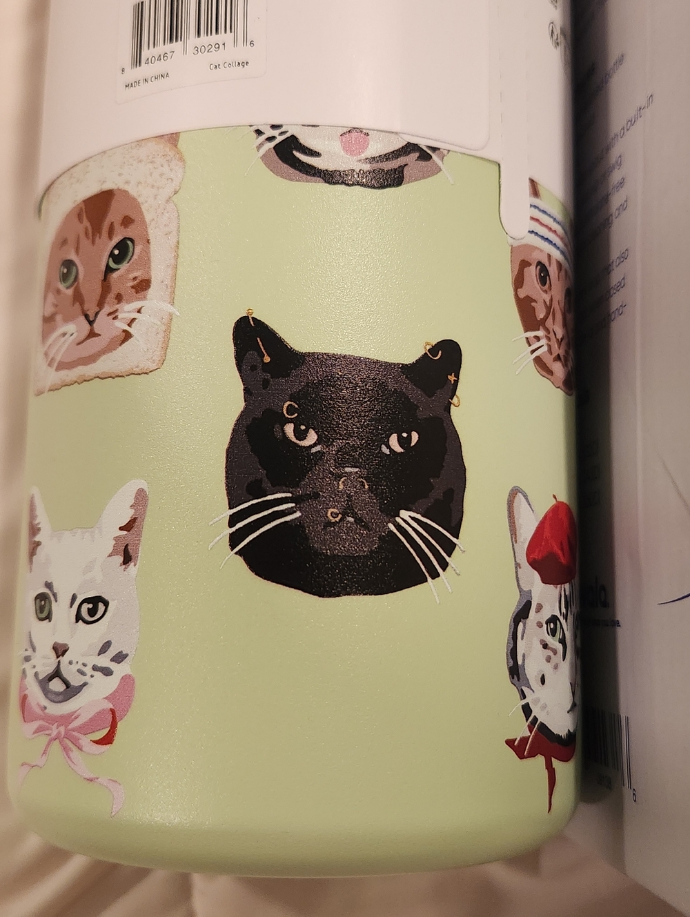 New OWALA Cat Collage 32 oz. Water Bottle - Picture 8 of 16